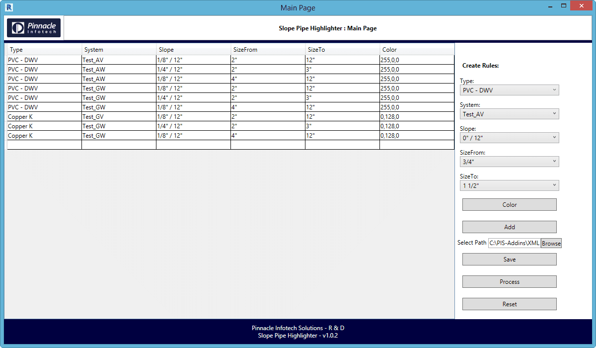 Revit Add-in | Slope Pipe Highlighter