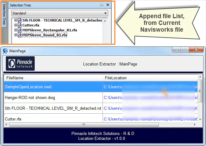 Navisworks Add-in | Location Extractor