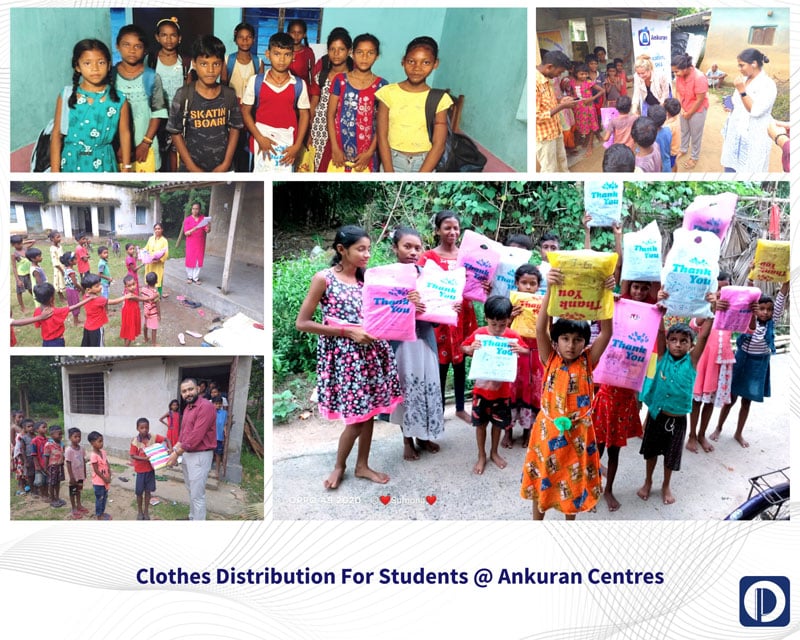 Clothes Distribution For Students Ankuran Centres