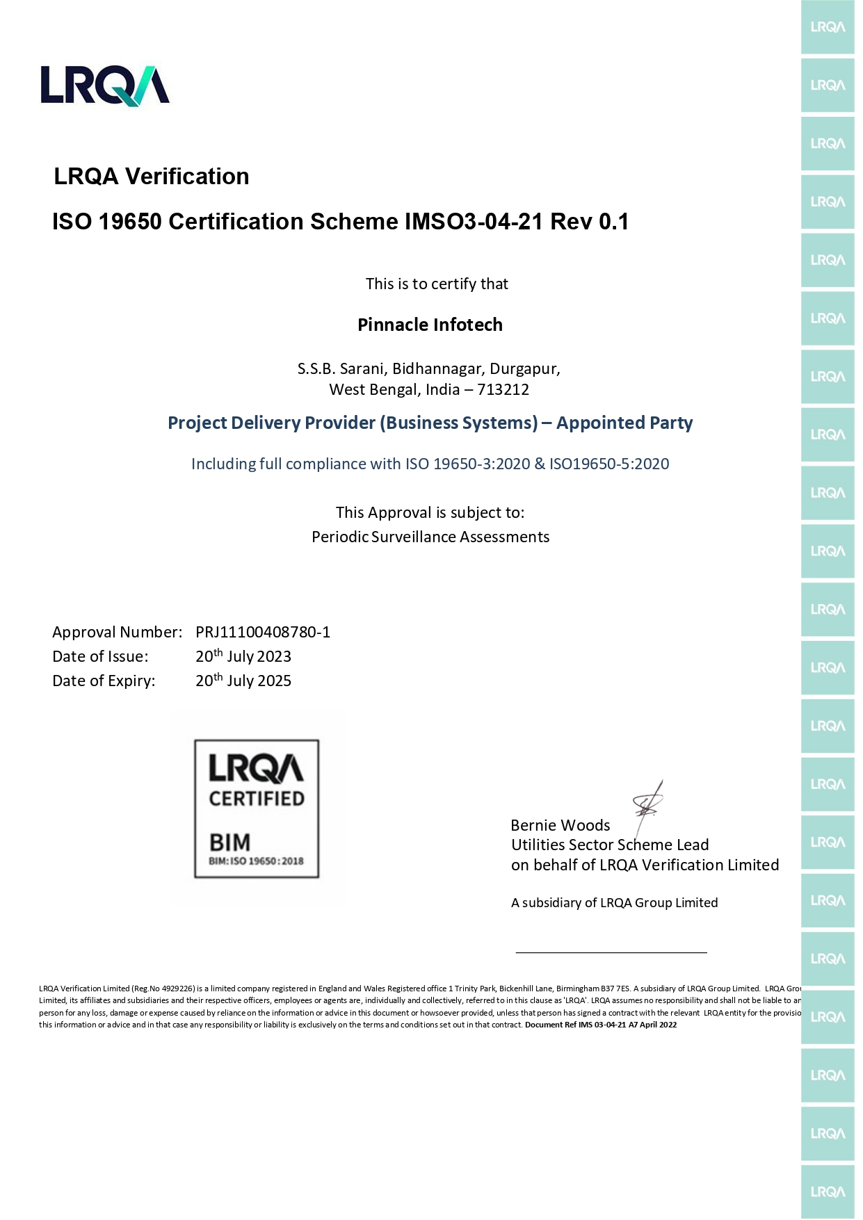 Elevating BIM Standards: Pinnacle Infotech Attains ISO 19650 Certification