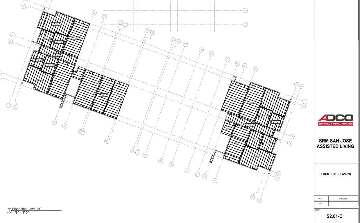SRM San Jose Assisted Living: 3D BIM Project with Shop Drawings image 4