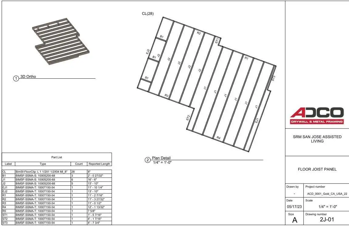 SRM San Jose Assisted Living: 3D BIM Project with Shop Drawings image 7