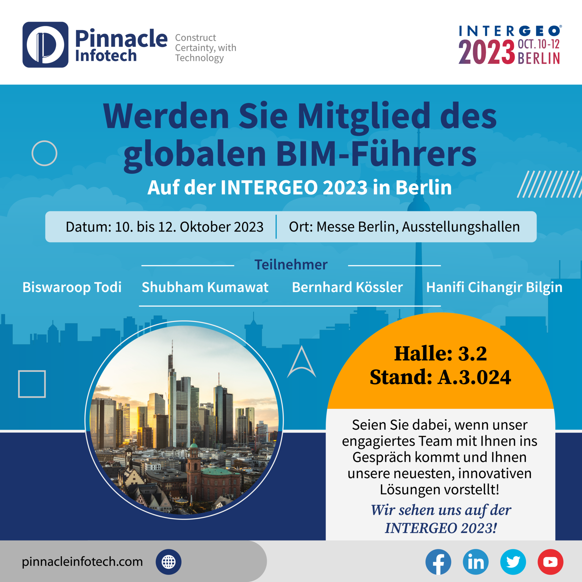 Pinnacle Infotech auf Intergeo Expo 2023