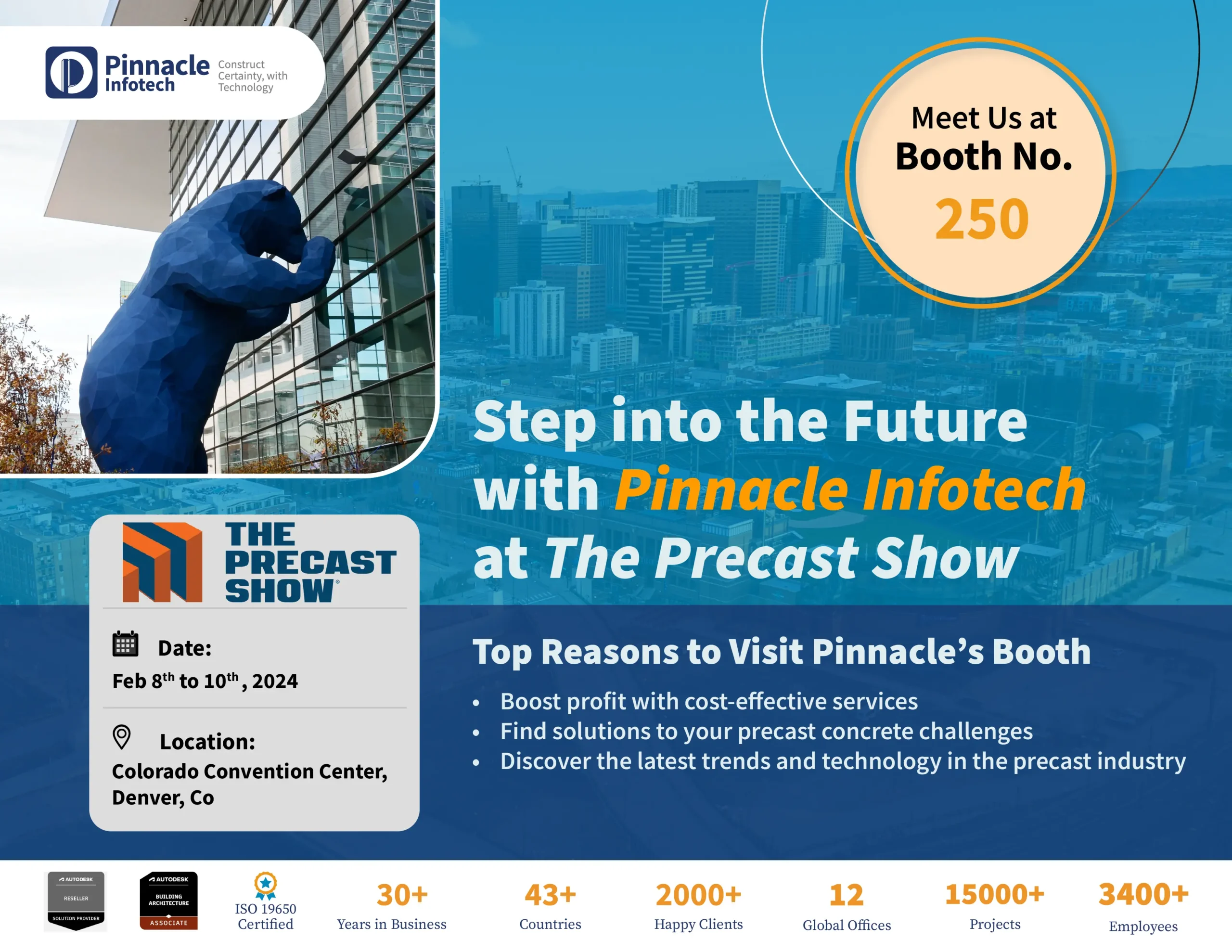 Pinnacle Infotech at the Precast Show 2024
