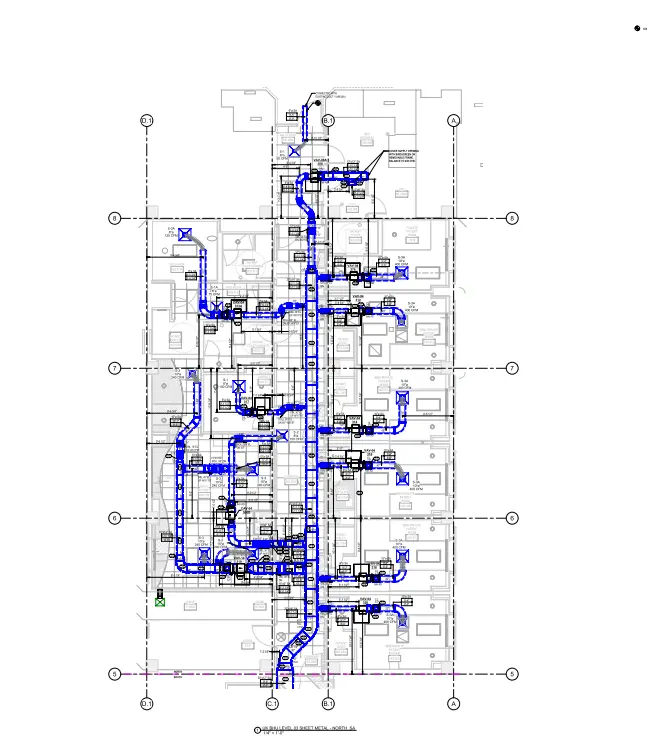 Ducting Installation Drawings - UK Medical Center