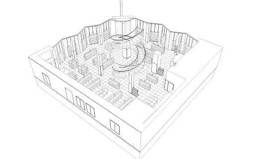 architectural isometric drawing