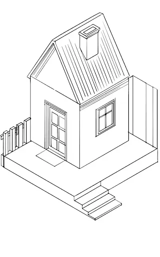 isometric drawing architecture