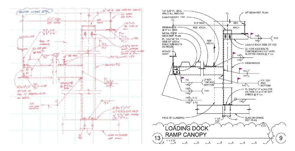 Typical Drafting from Hand Sketches (Revit & AutoCAD)
