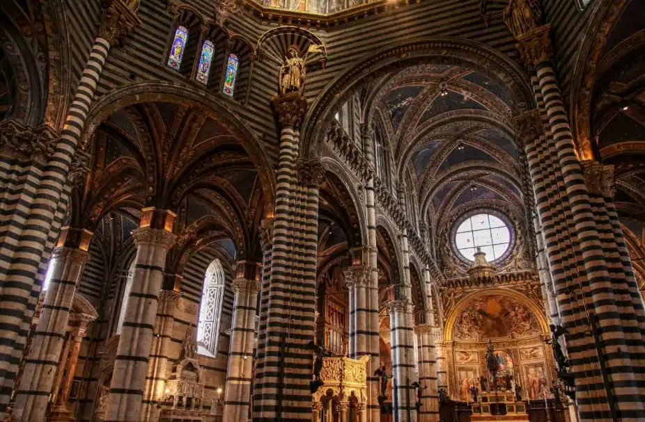 Intricate church interiors