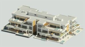 Three-storey concrete condo building, Bahamas- PI