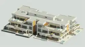Three-storey concrete condo building, Bahamas- PI