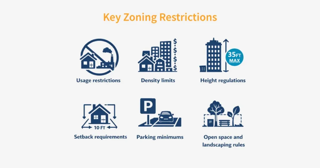 Key zoning restrictions