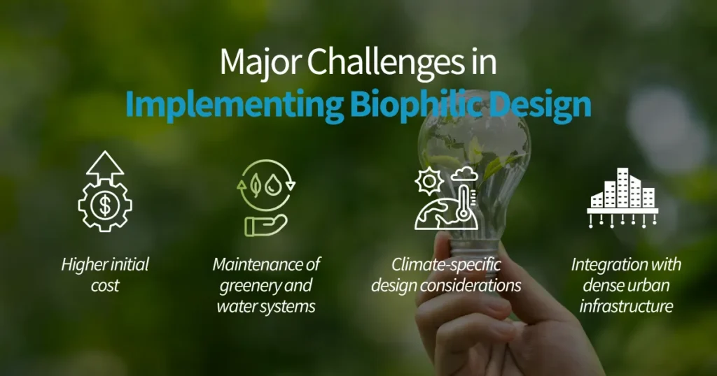 Major Challenges in Implementing Biophilic Design