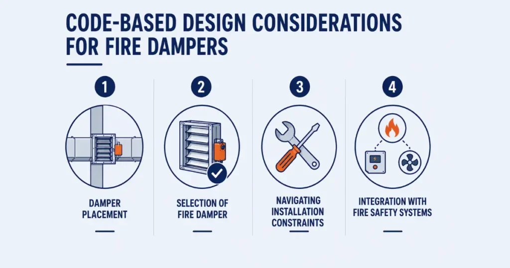 Code based design consider for fire dampers