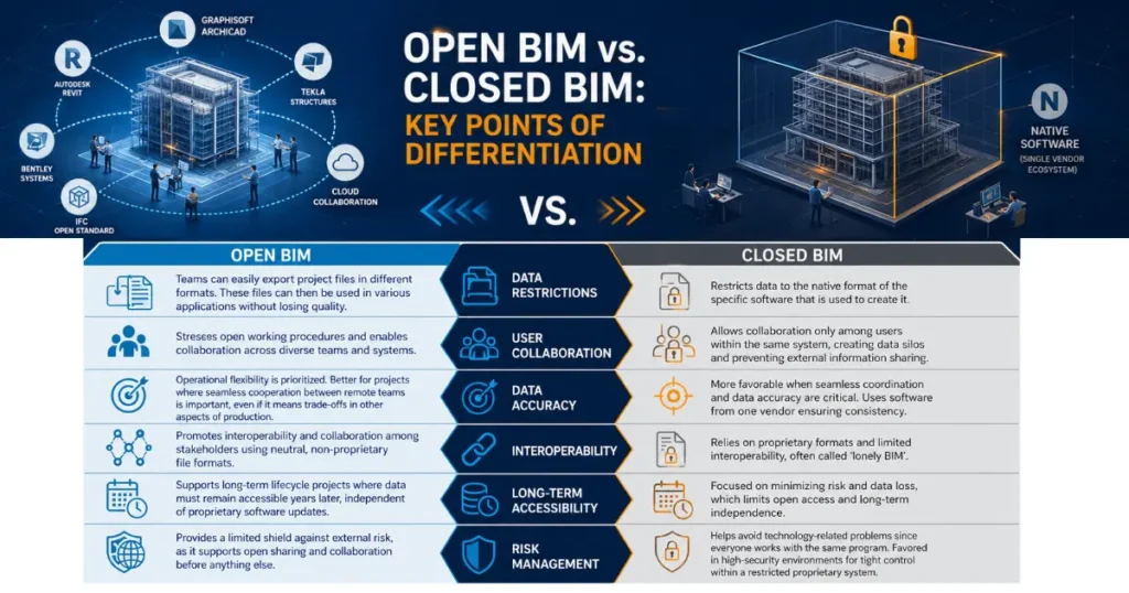 Open BIM vs. Closed BIM_ Key Points Of Differentiation