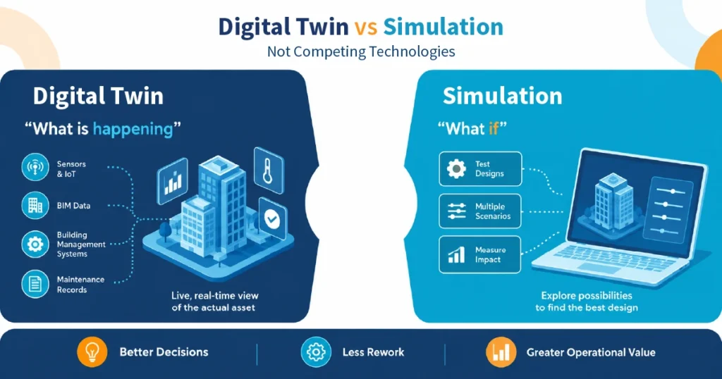 Digital Twin vs Simulation-Not Competing Technologies