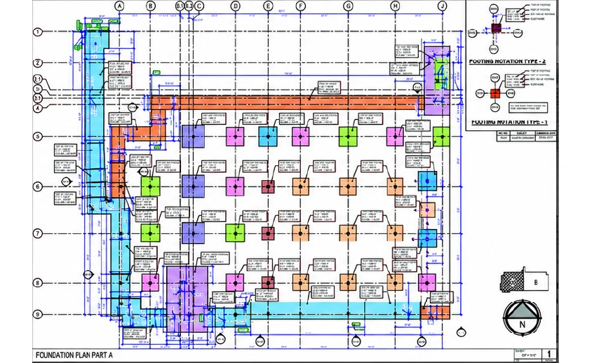 Foundation Plan Drawing