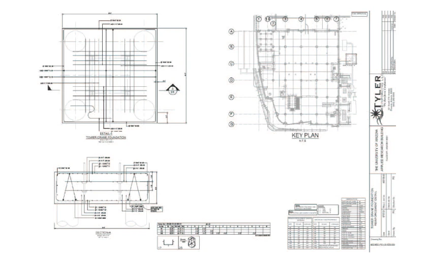 Tower Crane Foundation Drawing